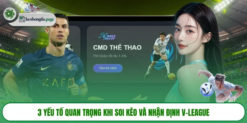 3 yếu tố quan trọng khi soi kèo và nhận định V-League